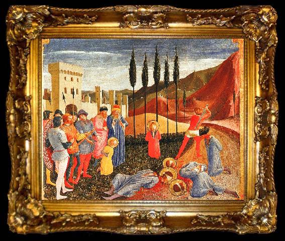 framed  Fra Angelico Decapitation of Saints Cosmas and Damian, ta009-2